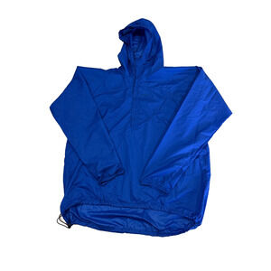 Patagonia Nylon Windbreaker Pullover XL Blue Lightweight Half Zip Dragonfly